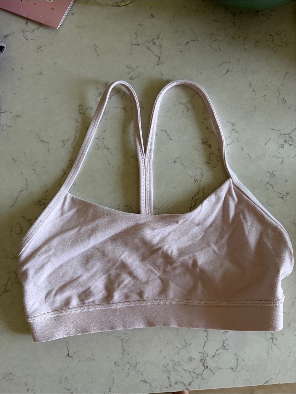 Lulu Lemon flow Y bra size 6 pink